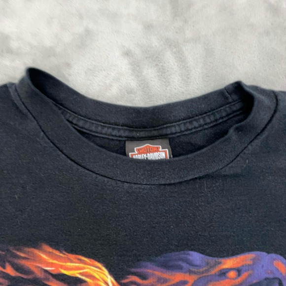 Harley Davidson Mens Eagle Flames Thunderbird US 66 Albuquerque NM T Shirt XL - Picture 7 of 11